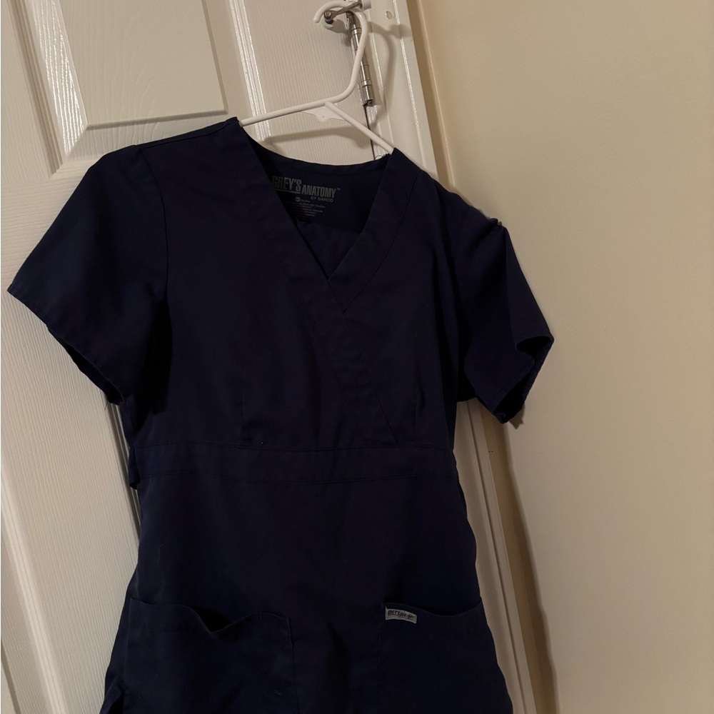 Grey's Anatomy Navy Scrub Top